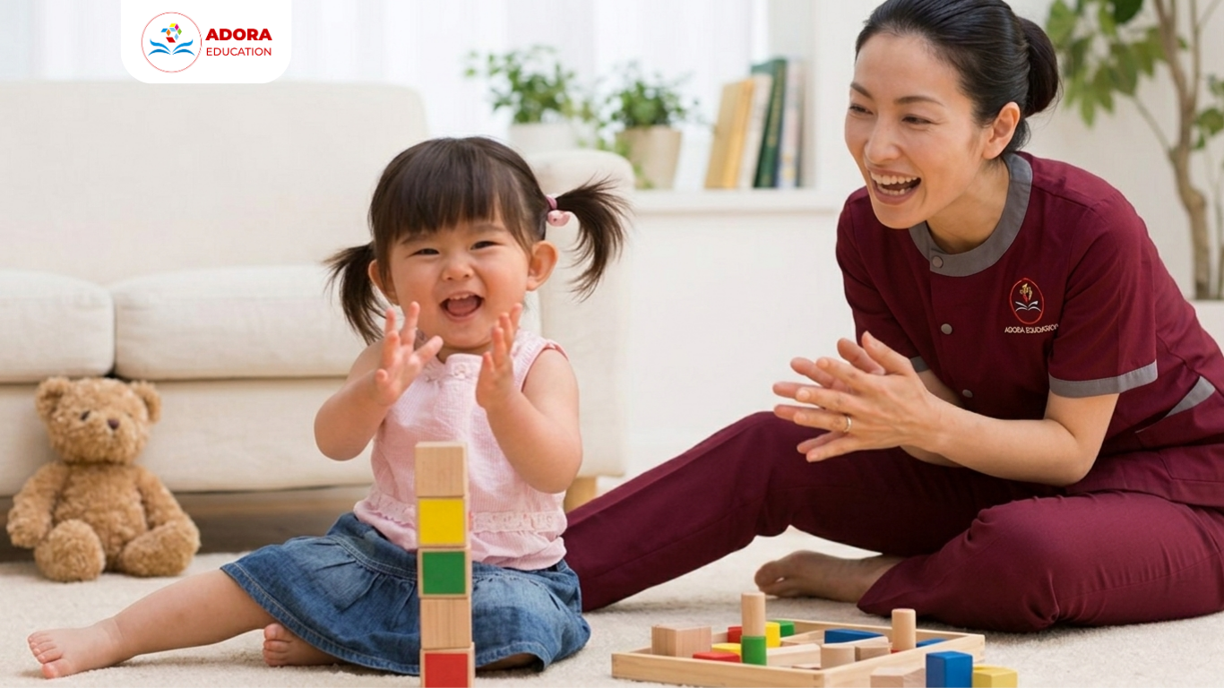 dịch vụ chăm bé tại nhà adora