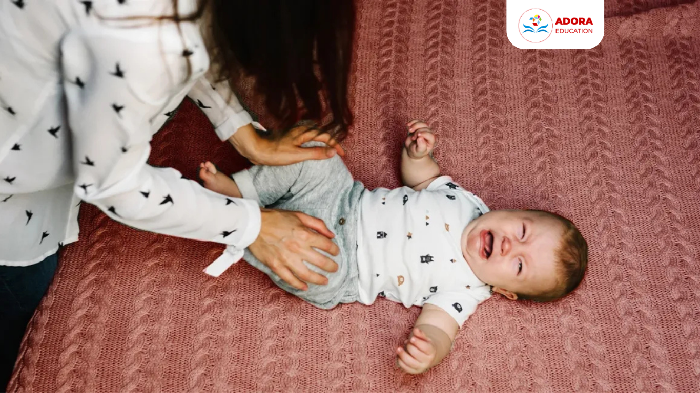 trẻ quấy khóc dù đói lồng ruột
