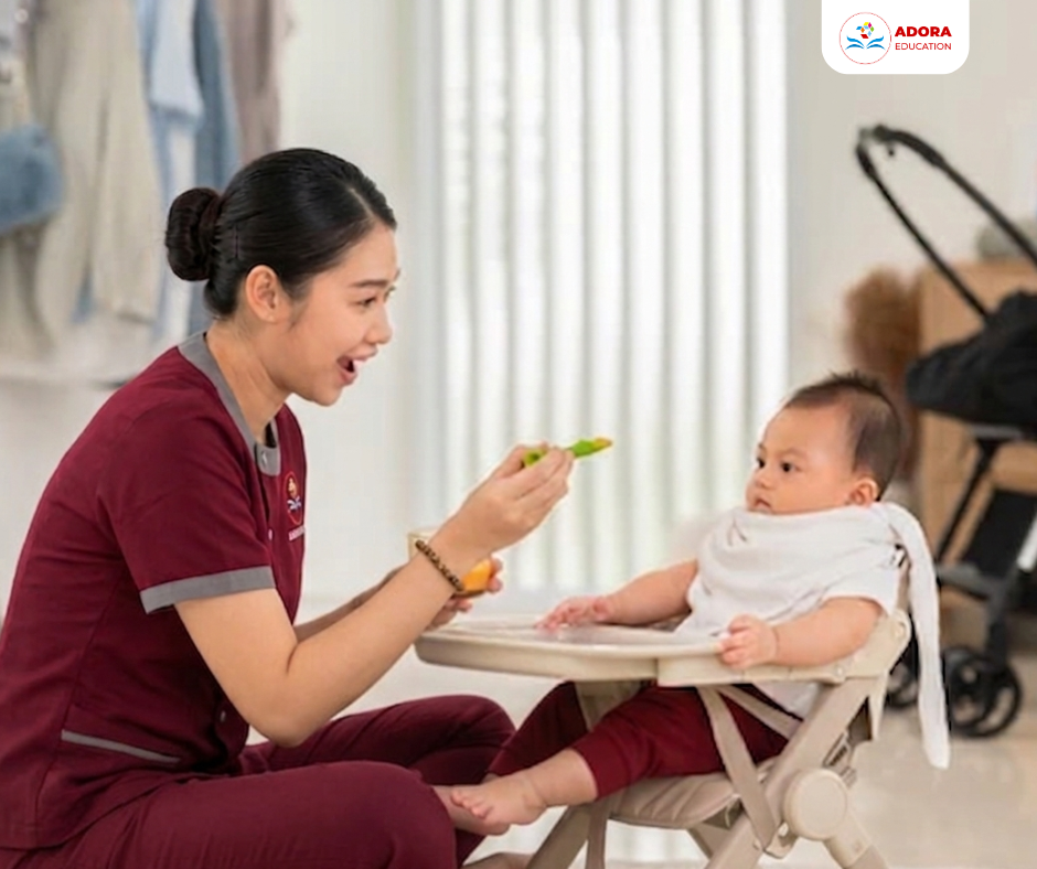 chăm sóc trẻ 1-1 tại nhà cho bé